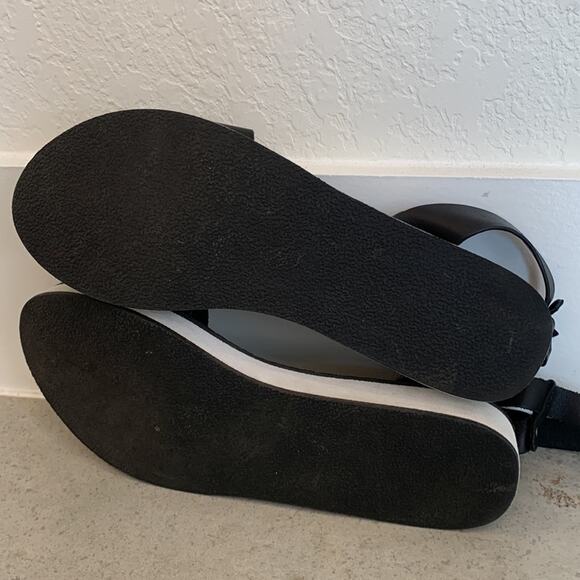 Steve Madden Miley Platform Sandal Black and White Womens 8 - Picture 8 of 9